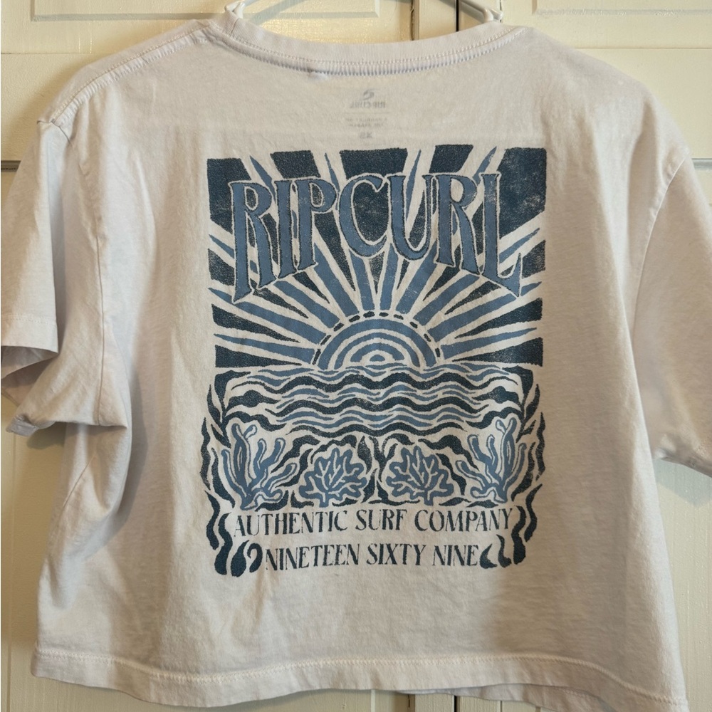 Rip Curl White Short Sleeve Tee